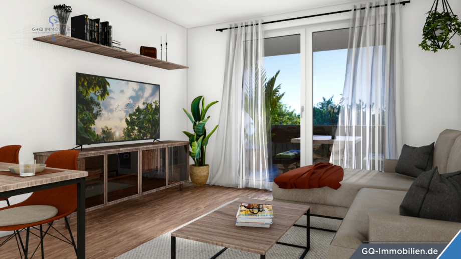 Exemplarisch Wohnzimmer Wohnung Kaiserslautern