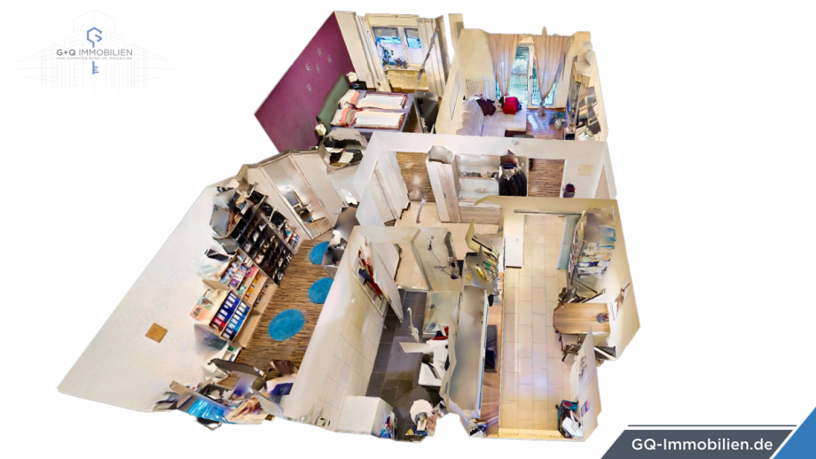 3D - Grundriss Etagenwohnung Kaiserslautern