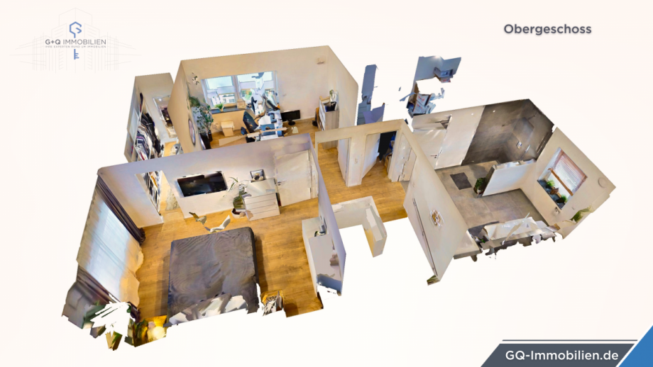 3D-Ansicht Obergeschoss Doppelhaush�lfte Winnweiler
