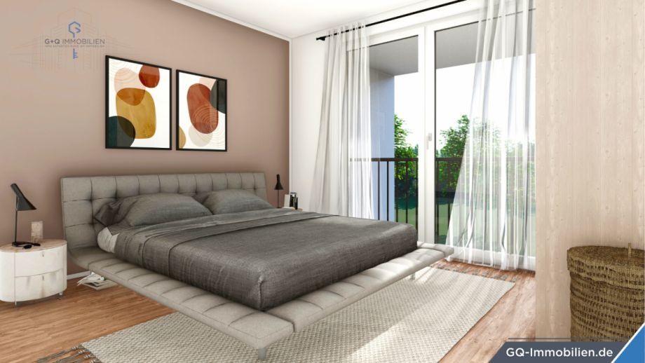 Exemplarisch Schlafzimmer Wohnung Kaiserslautern